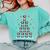 Boston Terrier Xmas Tree Lights For Men Women Boston Terrier Comfort Colors Sweatshirt Chalky Mint