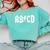 Boys Girls Teachers ABCD Rock Graphic Back To School Comfort Colors Sweatshirt Chalky Mint
