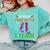 My Broom Broke So Now I Teach Teacher Witch Halloween Comfort Colors Sweatshirt Chalky Mint