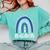 Bulldogs School Mascot Rainbow Teacher Lover Comfort Colors Sweatshirt Chalky Mint Bulldogs School Mascot Rainbow Teacher Lover Comfort Colors Sweatshirt Chalky Mint