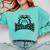 Bulldogs Teacher Student School Sports Fan Team Spirit Comfort Colors Sweatshirt Chalky Mint