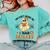 You Can't Scare Me I Teach Daycare Teacher Halloween Ghost Comfort Colors Sweatshirt Chalky Mint