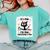 Cat It's Fine I'm Fine Everything Is Fine Teacher Life Comfort Colors Sweatshirt Chalky Mint