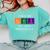 Chemisty Science Teacher Periodic Table Halloween Comfort Colors Sweatshirt Chalky Mint