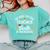 Christmas Be Nice To The Teacher Santa Is Watching Xmas Comfort Colors Sweatshirt Chalky Mint