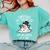 Christmas Surviving Teacher Life Meltdown Xmas Women Men Comfort Colors Sweatshirt Chalky Mint