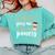 Coffee Gives Me Teacher Powers Teacher Comfort Colors Sweatshirt Chalky Mint