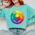 Color Wheel Palette Shirt Artist Painter Art Teacher Tshirt Comfort Colors Sweatshirt Chalky Mint