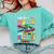 Color The World With Kindness Teacher Back To School Comfort Colors Sweatshirt Chalky Mint Color The World With Kindness Teacher Back To School Comfort Colors Sweatshirt Chalky Mint