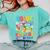 Color The World With Kindness Teachers Back To School Comfort Colors Sweatshirt Chalky Mint Color The World With Kindness Teachers Back To School Comfort Colors Sweatshirt Chalky Mint