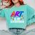 Cool Art For Men Women Art Teacher Artist Painter Superpower Comfort Colors Sweatshirt Chalky Mint