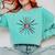 Cool Brush Heart Shape Art Teacher Paint For Artist Painter Comfort Colors Sweatshirt Chalky Mint