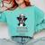 Cute Boston Terrier Dad Dog Lovers Puppy Bostie Owner Comfort Colors Sweatshirt Chalky Mint