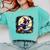 Cute Boston Terrier Halloween Costume Dog Lover Women Girls Comfort Colors Sweatshirt Chalky Mint