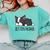 Cute Boston Terrier Boston Mama Comfort Colors Sweatshirt Chalky Mint