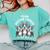 Cute Cartoon For Dog Owners Pet Team Boston Terrier Comfort Colors Sweatshirt Chalky Mint
