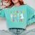 Cute Inclusion Isn't Scary Teacher Skeleton Ghost Halloween Comfort Colors Sweatshirt Chalky Mint