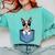 Cute Pocket Boston Terrier Lover Dog Mom Comfort Colors Sweatshirt Chalky Mint