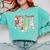 Cute Santas Favorite Para Christmas Paraprofessional Teacher Comfort Colors Sweatshirt Chalky Mint