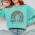 Cute Special Education Leopard Print SPED Teacher Idea Comfort Colors Sweatshirt Chalky Mint