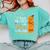 Cute Teacher Halloween For Women Men Teacher Pumpkin Comfort Colors Sweatshirt Chalky Mint