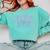 Cute Wildflower School Psych Teacher School Psychologist Comfort Colors Sweatshirt Chalky Mint