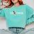 Disney Mickey Mouse Thumbs Up Best Teacher Ever Teacher Comfort Colors Sweatshirt Chalky Mint