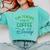 Disney This Teacher Runs On Coffee And Disney Gradient Logo Comfort Colors Sweatshirt Chalky Mint