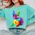 Dog Lover Boston Terrier Dog Colorful Boston Terrier Men Women Kids Comfort Colors Sweatshirt Chalky Mint