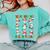 What Are We Doing Today PE Teacher Snowman Christmas Comfort Colors Sweatshirt Chalky Mint