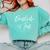 English Teacher Gag For Women English Is Tuff Comfort Colors Sweatshirt Chalky Mint