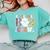 ESL Teacher Boo Crew Halloween Costume Comfort Colors Sweatshirt Chalky Mint