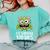 Eye Survived 100 Days Of School Monster Lover Teacher Kids Comfort Colors Sweatshirt Chalky Mint