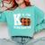 Fall Kindergarten Teacher K Is For Buffalo Plaid Pumpkin Comfort Colors Sweatshirt Chalky Mint
