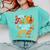 Lets Fall In Love With PE Teacher Thanksgiving Comfort Colors Sweatshirt Chalky Mint
