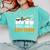 Fifth Grade Boo Crew Halloween Teacher Costume Comfort Colors Sweatshirt Chalky Mint