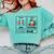First Data Then Christmas I'm Earning A Break Sped Teacher Men Women Comfort Colors Sweatshirt Chalky Mint