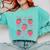 First Grade Is My Jam Strawberry First Grade Teacher Women Comfort Colors Sweatshirt Chalky Mint