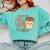 Friyay Teacher Coffee Friday School Cute Fri Yay Comfort Colors Sweatshirt Chalky Mint
