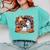Ghost Book Reading Halloween Books Lover Teacher Comfort Colors Sweatshirt Chalky Mint