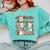 Ghost Christmas Reading Book Lover Library Christmas Teacher Comfort Colors Sweatshirt Chalky Mint