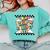 Groovy ABA RBT Therapist In My Behavior Analyst Era Teacher Comfort Colors Sweatshirt Chalky Mint