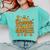 Groovy Coffee Teach Repeat Retro Teacher Comfort Colors Sweatshirt Chalky Mint