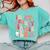 Groovy In My Spooky Teacher Era Halloween Party Boo Comfort Colors Sweatshirt Chalky Mint