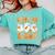 Groovy Teacher Halloween Trick Or Teach Ghost Men Women Kids Comfort Colors Sweatshirt Chalky Mint