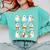 Halloween Ghost Music Teacher Playing Instruments Comfort Colors Sweatshirt Chalky Mint