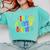 Happy 100th Day Of School 100 Days Brighter Girls Teacher Comfort Colors Sweatshirt Chalky Mint