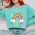Happy 50th Days Of School Rainbow Teacher 50 Days Smarter Comfort Colors Sweatshirt Chalky Mint Happy 50th Days Of School Rainbow Teacher 50 Days Smarter Comfort Colors Sweatshirt Chalky Mint