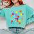 Happy Dot Day Colorful Polka Dot Art Teacher Student Kids Comfort Colors Sweatshirt Chalky Mint