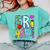 Happy Fri-Yay Friday Lovers Fun Teacher Life FriYay Weekend Comfort Colors Sweatshirt Chalky Mint